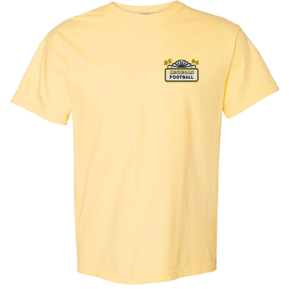 Valiant University of Michigan Football "Home Ticket" 2025 Schedule Tee