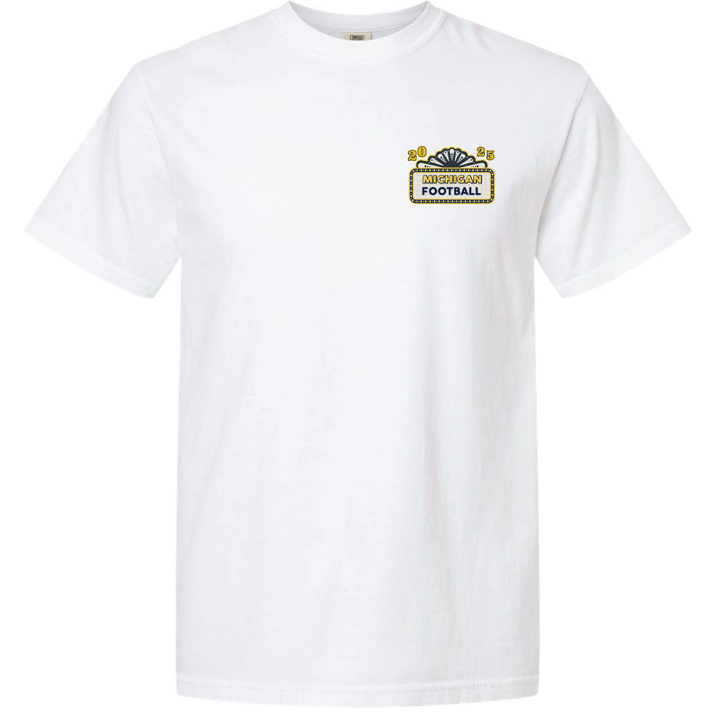 Valiant University of Michigan Football "Home Ticket" 2025 Schedule Tee