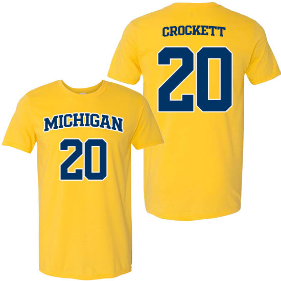 University of Michigan Women's Basketball Alyssa Crockett Jersey Tee