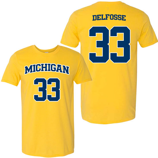 University of Michigan Women's Basketball Te'Yala Delfosse Jersey Tee