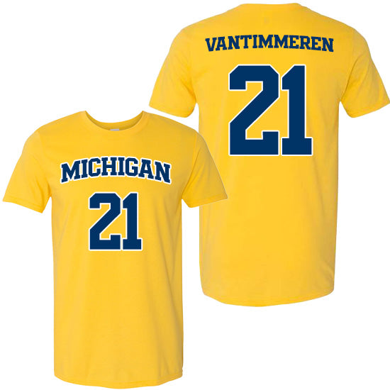 University of Michigan Women's Basketball Ally VanTimmeren Jersey Tee