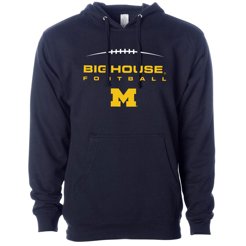 Valiant University of Michigan Football Big House Football Hooded Sweatshirt