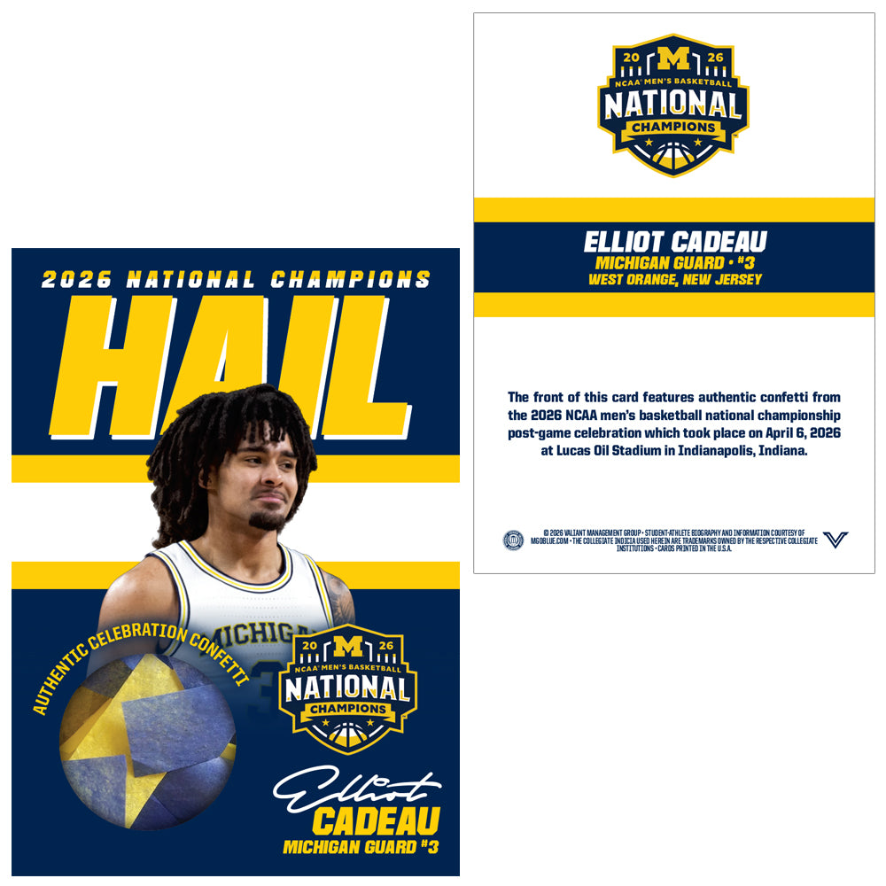 Valiant University of Michigan Basketball 2025-2026 National Champions – Champions Circle® NIL Shop
