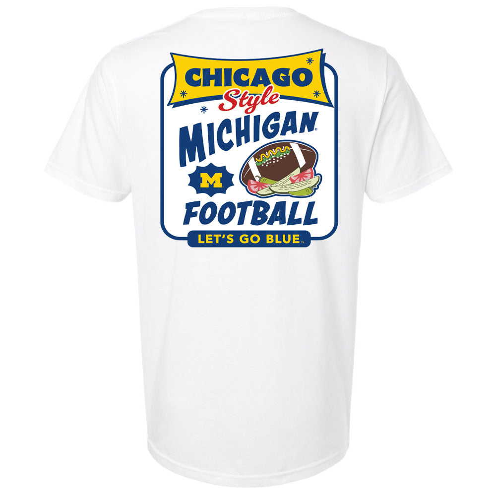 Valiant University of Michigan Football ''Chicago-Style" Football Tee