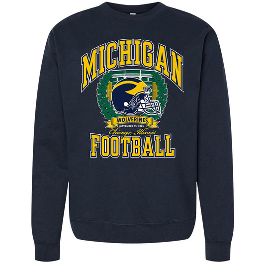 Valiant University of Michigan Football "Chicago Game" Crewneck Sweatshirt