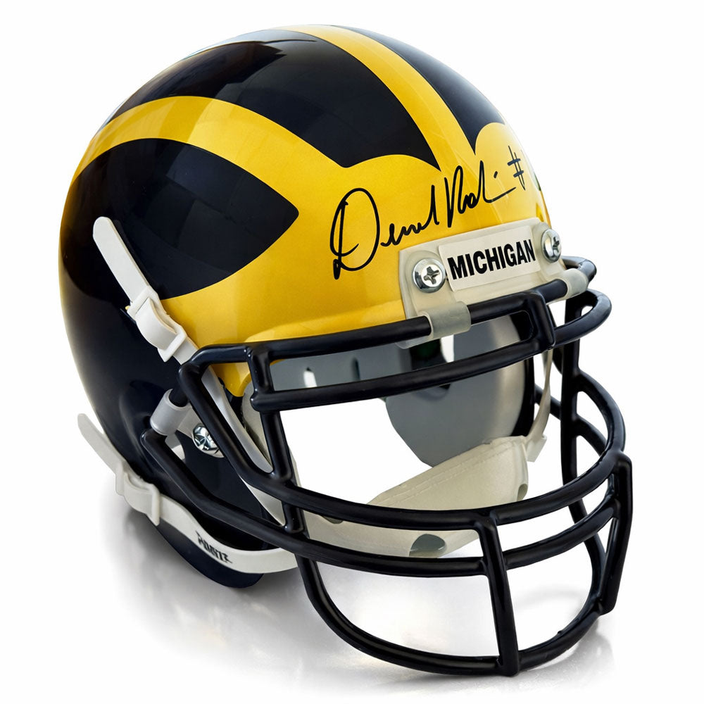 University of Michigan Football Denard Robinson Autographed Schutt Mini Helmet