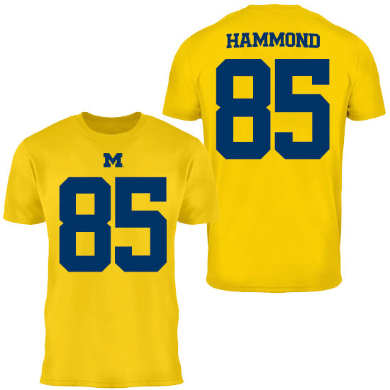 Valiant University of Michigan Football Ted Hammond #85 Jersey Tee