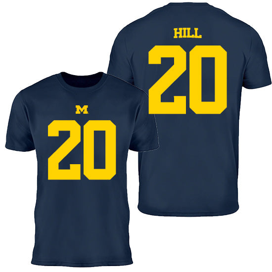 Valiant University of Michigan Football Jyaire Hill #20 Youth Jersey Tee