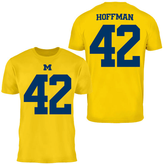 Valiant University of Michigan Football Jalen Hoffman #42 Jersey Tee