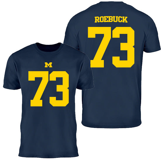 Valiant University of Michigan Football Ben Roebuck #73 Youth Jersey Tee