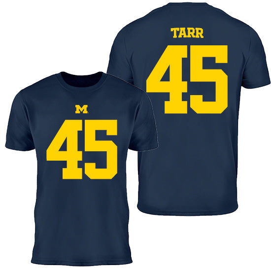 Valiant University of Michigan Football Greg Tarr #45 Youth Jersey Tee