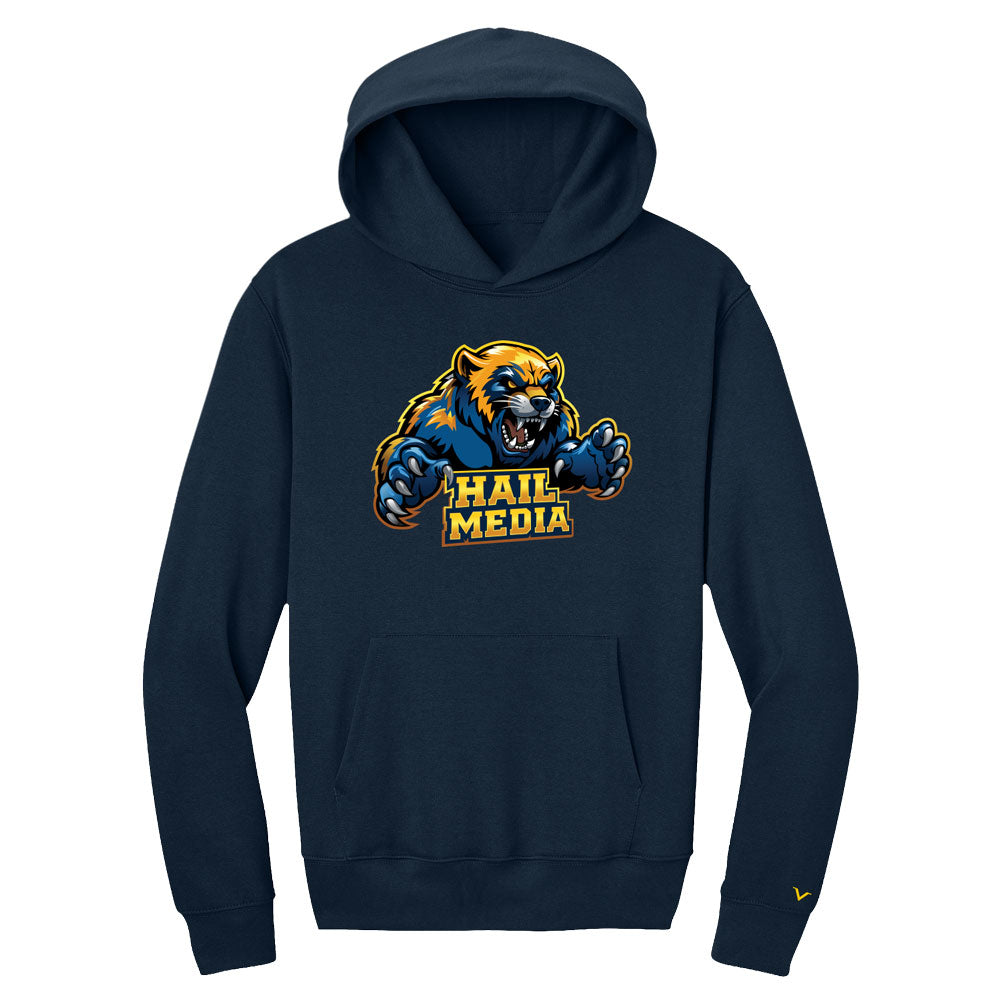 Hail Media Navy Logo Hooded Sweatshirt