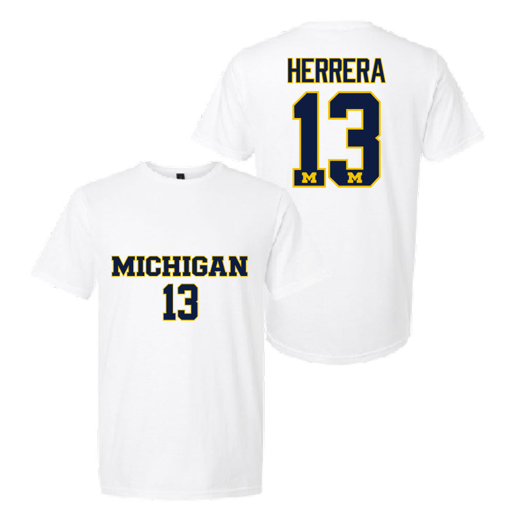 Valiant University of Michigan Soccer Duilio Herrera #13 Jersey Tee