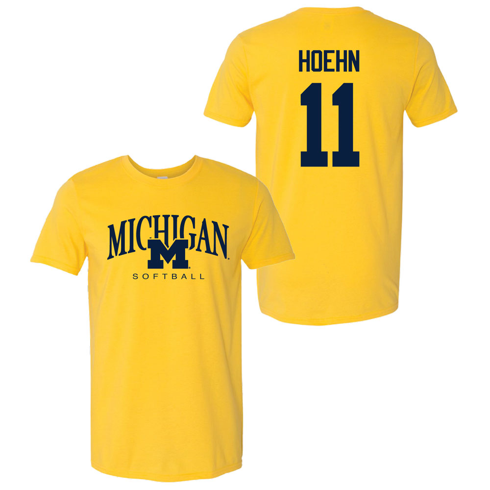 Valiant University of Michigan Softball Erin Hoehn #11 M/Michigan Sport Tee