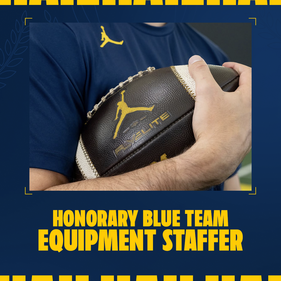 Honorary Equipment Staffer Experience (Blue Team): Michigan Spring Game