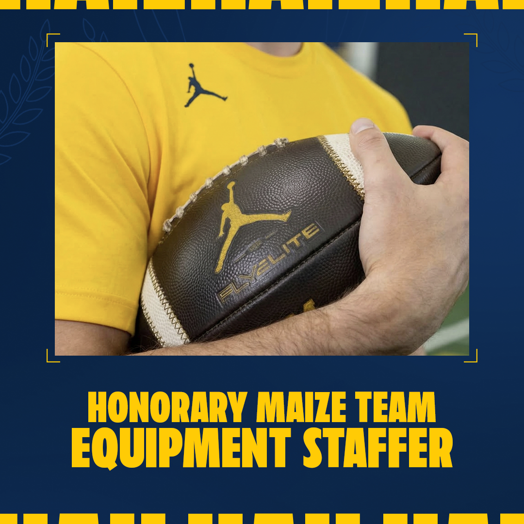 Honorary Equipment Staffer Experience (Maize Team): Michigan Spring Game