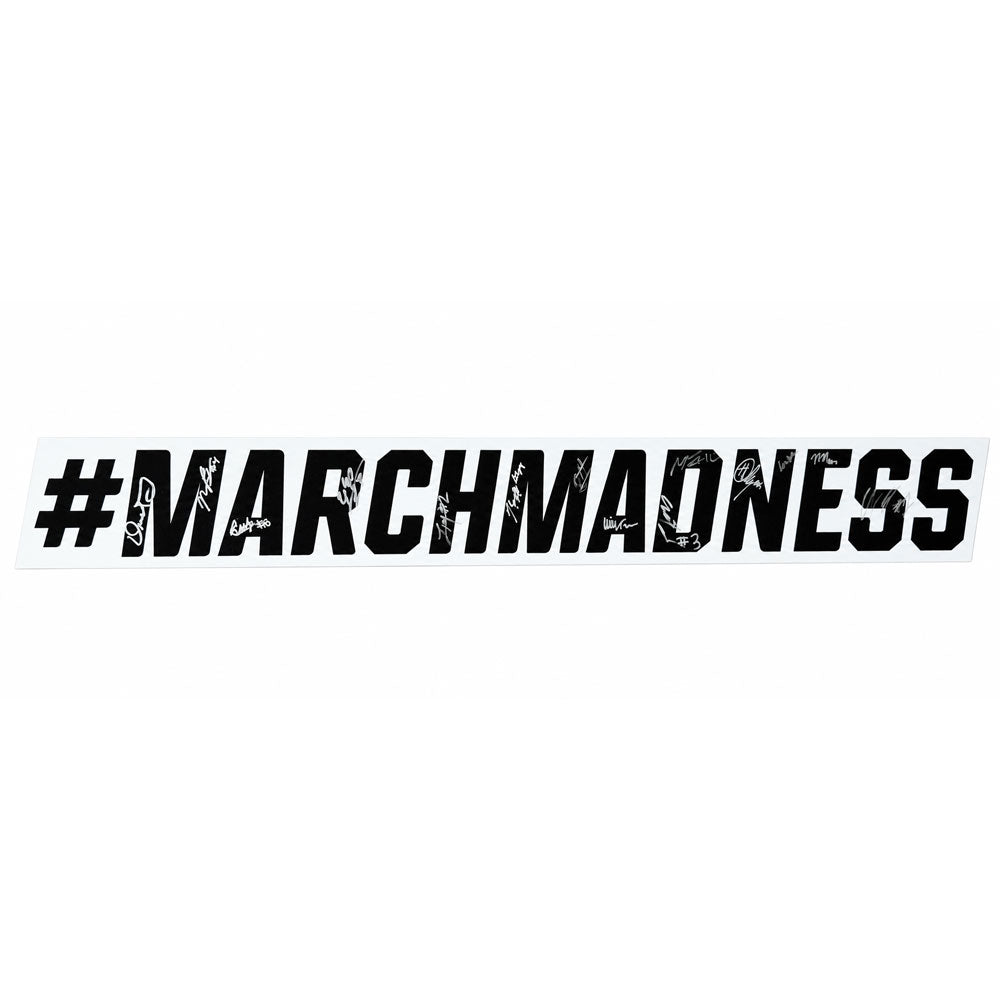 True North Auction: University of Michigan Basketball Team Signed "#MarchMadness" Locker Room Sign