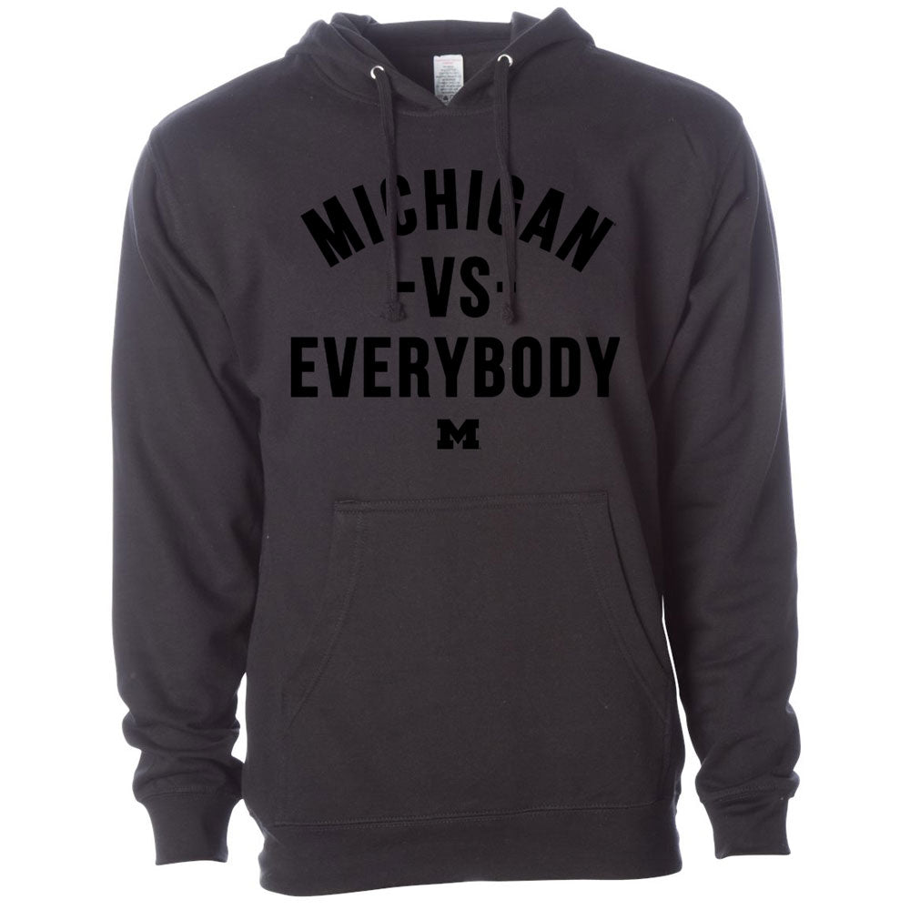 Valiant Brand x vs. Everybody University of Michigan vs. Everybody Navy Hooded Sweatshirt