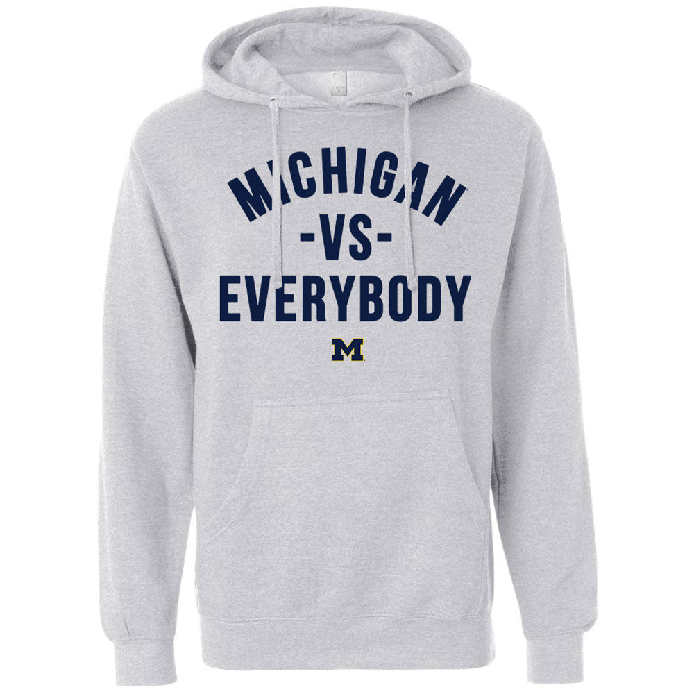 Valiant Brand x vs. Everybody University of Michigan vs. Everybody Navy Hooded Sweatshirt