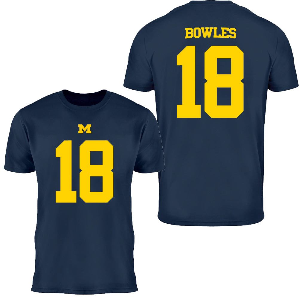 Valiant University of Michigan Football Troy Bowles #40 Youth Jersey Tee