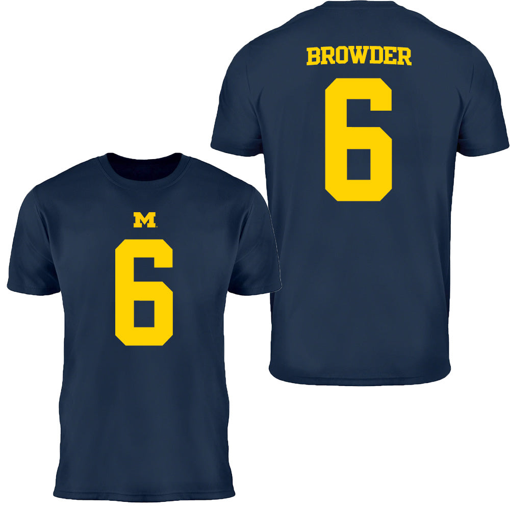 Valiant University of Michigan Football Jamar Browder #6 Youth Jersey Tee