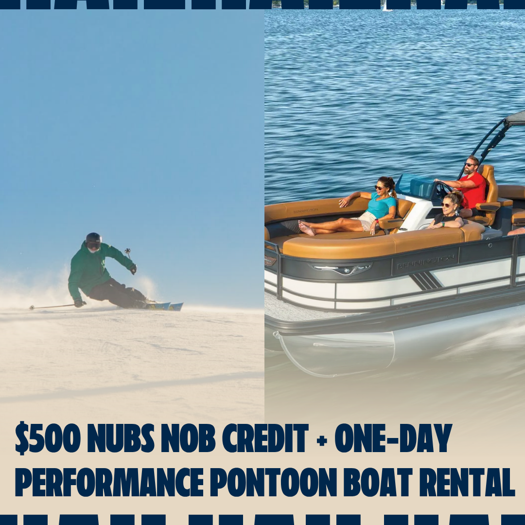 Sun & Snow Northern Michigan Adventure Package -- Nubs Nob Credit and Walloon Central Marine Pontoon Rental