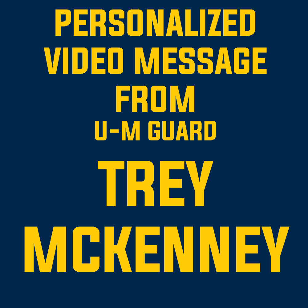 Personalized Video from University of Michigan Basketball Guard Trey McKenney