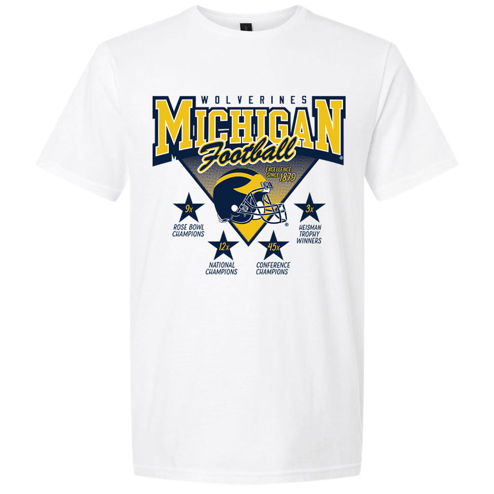 Valiant University of Michigan Football "Winning Tradition" Vintage Tee