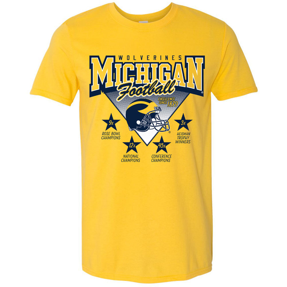 Valiant University of Michigan Football "Winning Tradition" Vintage Tee