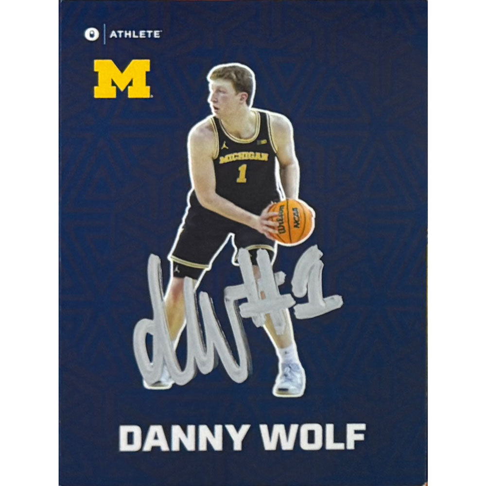 University of Michigan Basketball Danny Wolf Autographed OnIt Fusion Series Trading Card