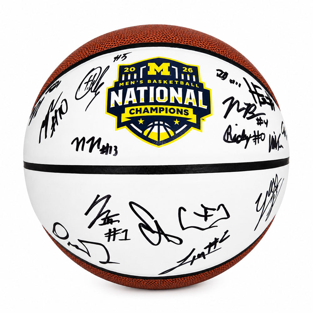 True North Auction: University of Michigan Men's Basketball 2025/2026 National Champions Team Signed Basketball