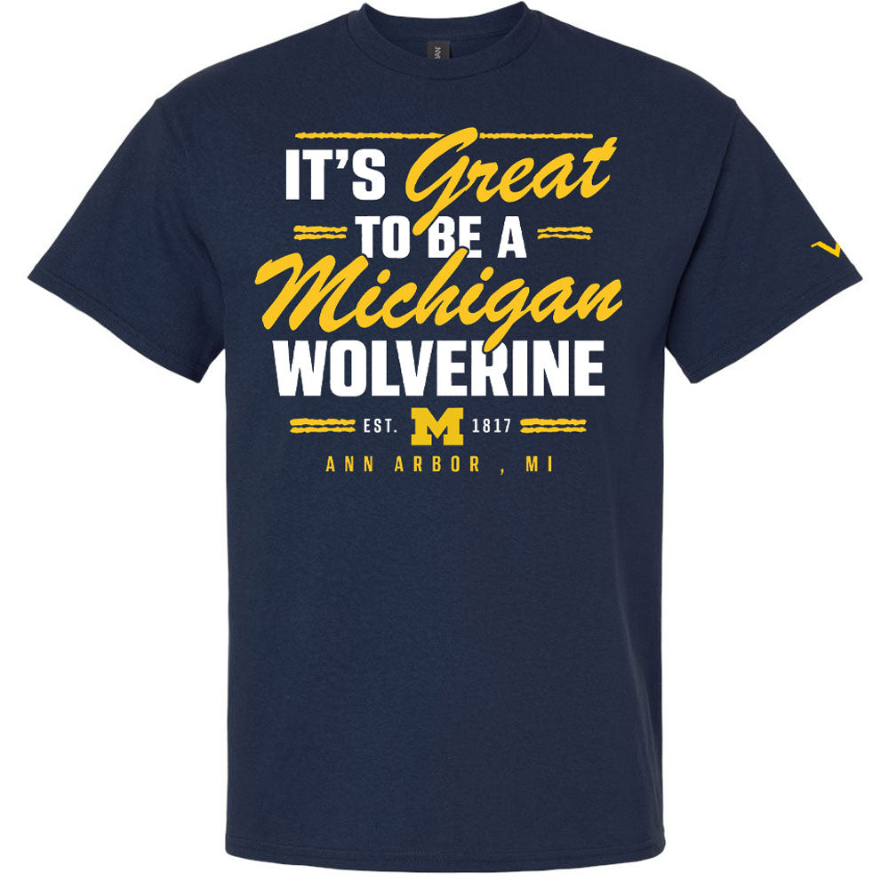 Valiant University of Michigan "It's Great To Be A Michigan Wolverine" Tee