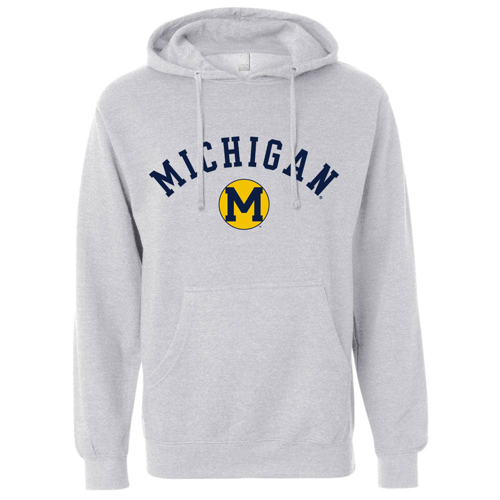 Valiant University of Michigan College Vault Circle Block "M" Hooded Sweatshirt