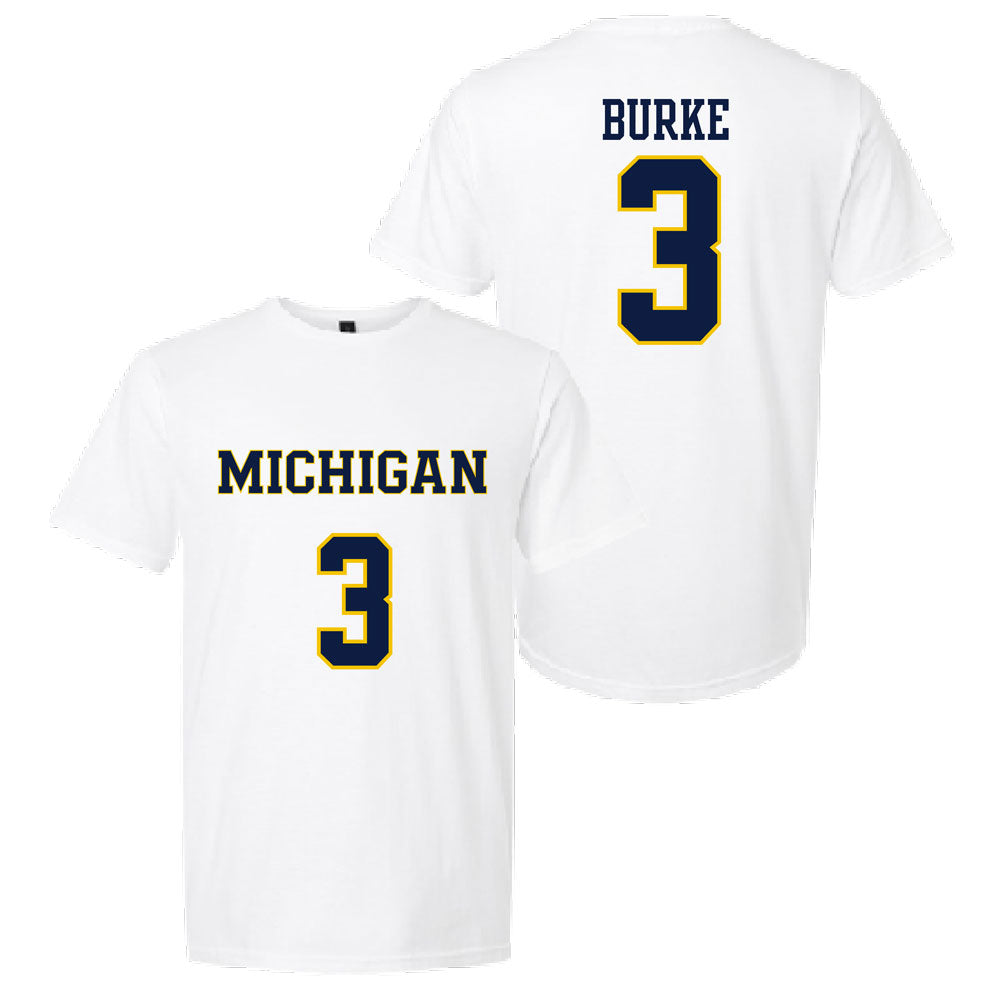 Valiant University of Michigan Lacrosse Emma Burke #3 Jersey Tee