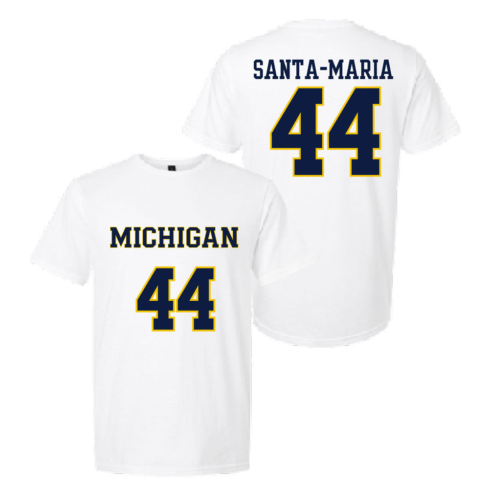 Valiant University of Michigan Lacrosse Maya Santa-Maria #44 Jersey Tee