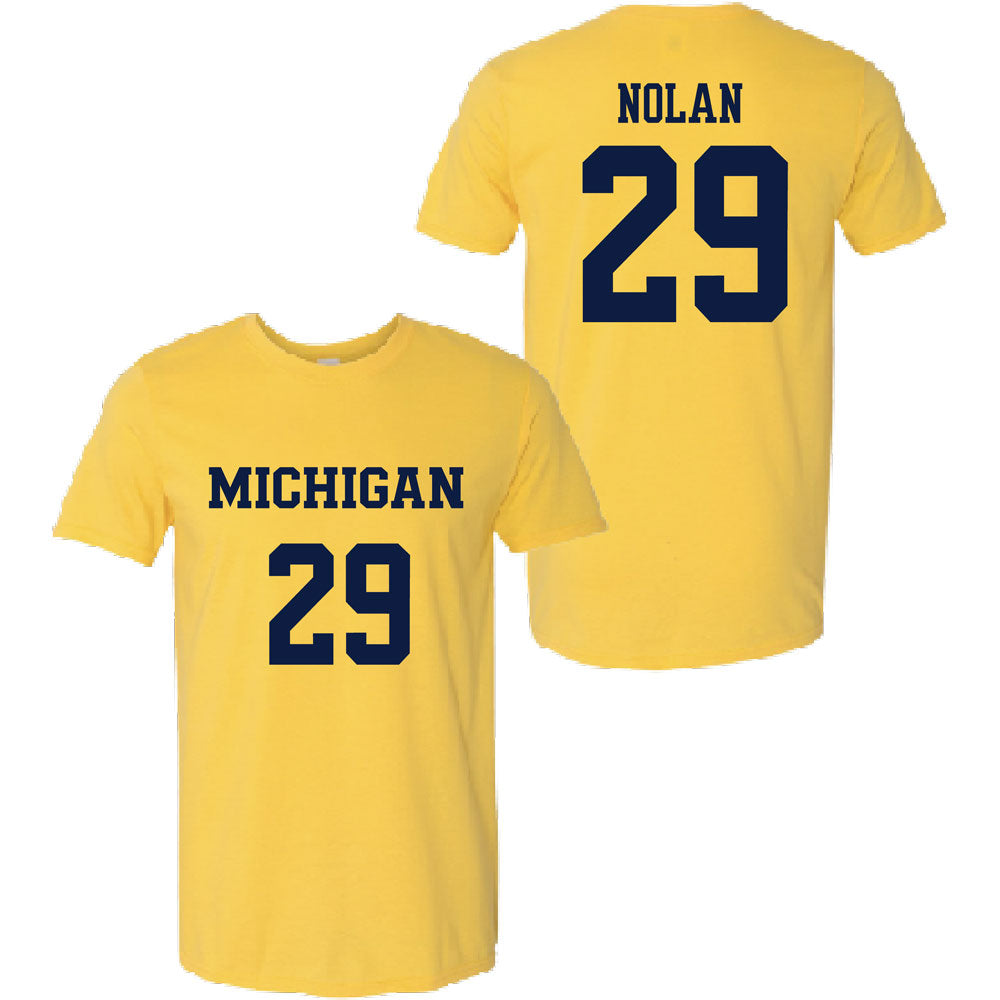 Valiant University of Michigan Lacrosse Stella Nolan #29 Jersey Tee