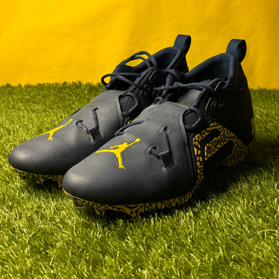 Jordan University of Michigan Football Wesley Walker Player Owned Alpha Menace Pro 3 Cleats Size 13