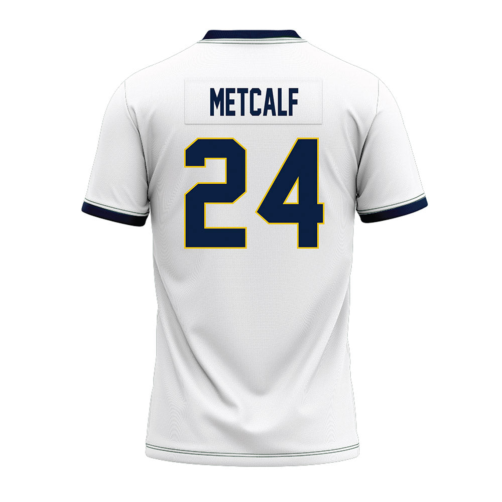 Athlete's Thread University of Michigan Football Tevis Metcalf White Sublimated Jersey