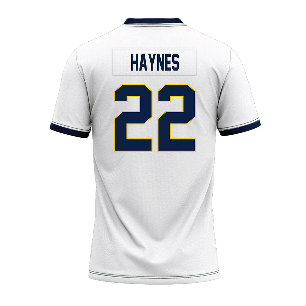 Athlete's Thread University of Michigan Football Justice Haynes White Sublimated Jersey