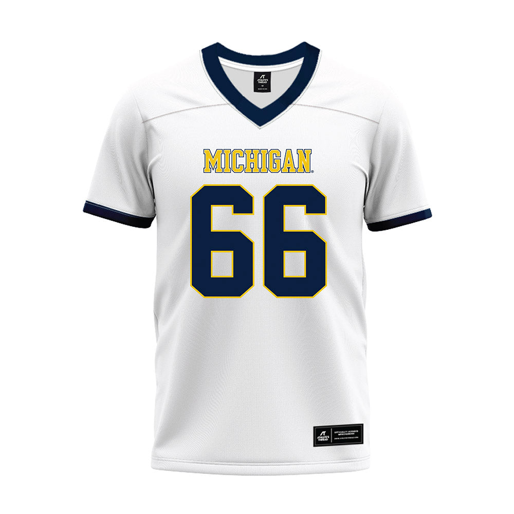 Athlete's Thread University of Michigan Football Dan Taraboi White Sublimated Jersey