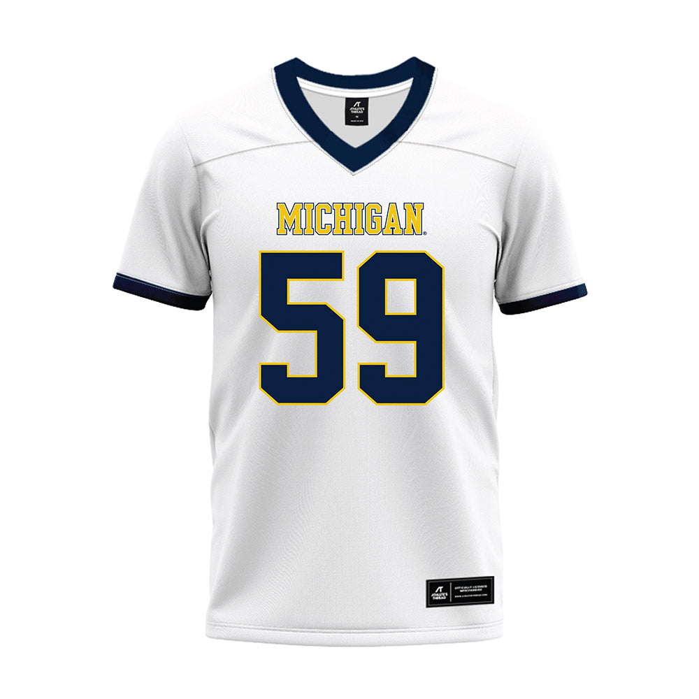 Athlete's Thread University of Michigan Football John Weidenbach White Sublimated Jersey