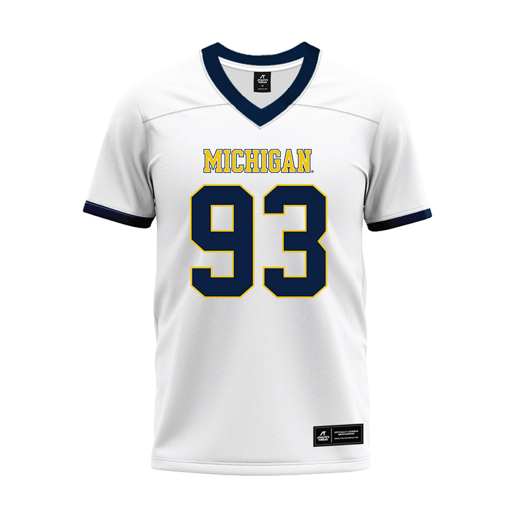 Athlete's Thread University of Michigan Football Benny Patterson White Sublimated Jersey