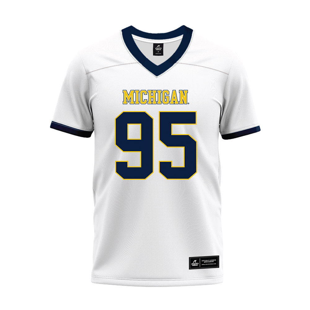 Athlete's Thread University of Michigan Football Trey Pierce White Sublimated Jersey