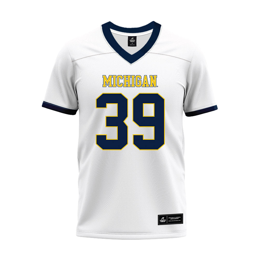 Athlete's Thread University of Michigan Football Joe Taylor White Sublimated Jersey