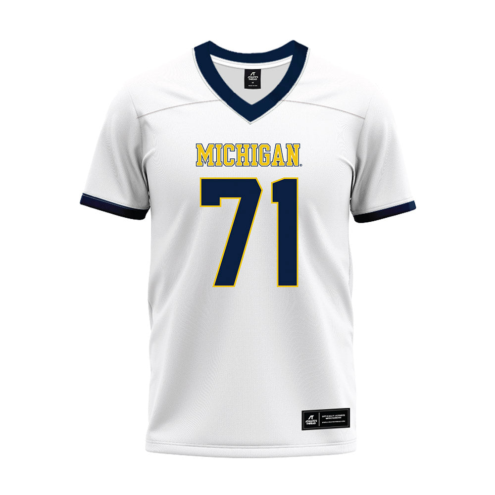 Athlete's Thread University of Michigan Football Evan Link White Sublimated Jersey