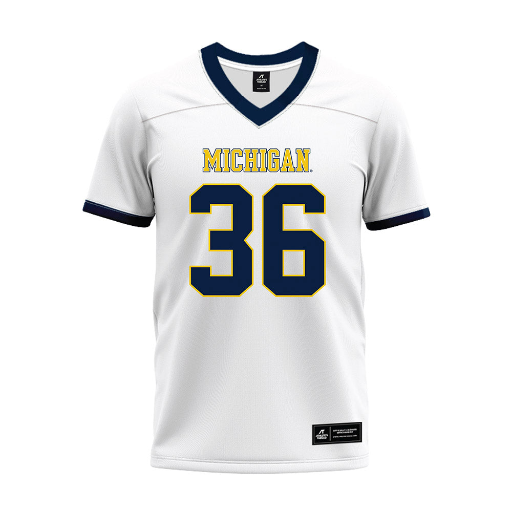 Athlete's Thread University of Michigan Football Tomas O'Meara White Sublimated Jersey