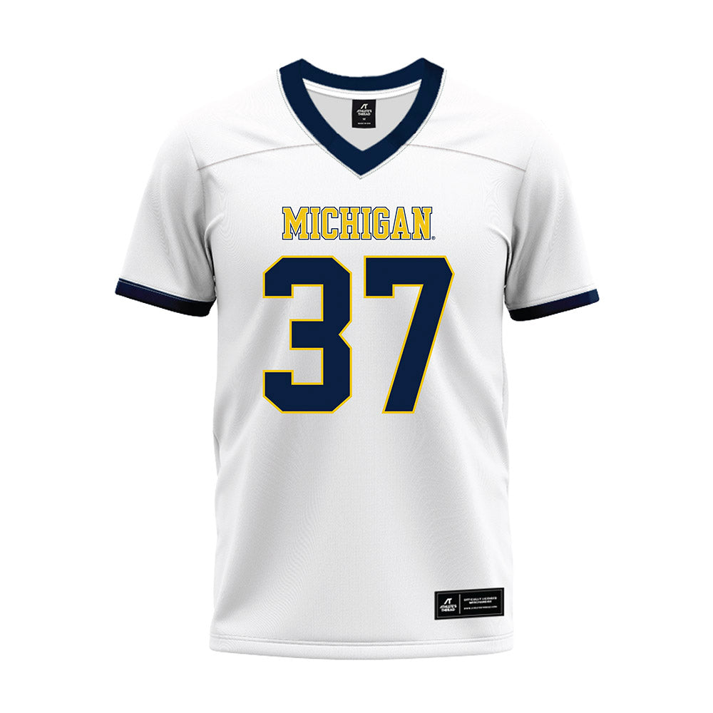 Athlete's Thread University of Michigan Football Julius Holly White Sublimated Jersey