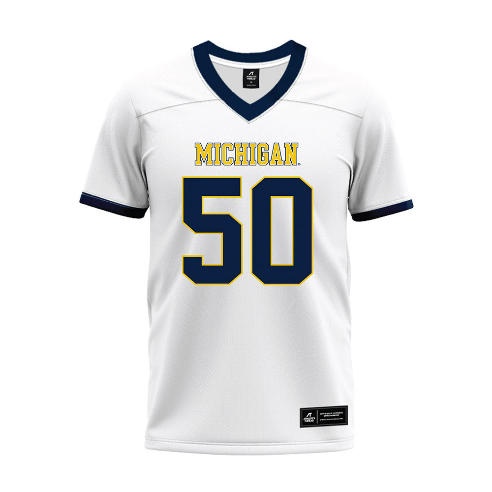Athlete's Thread University of Michigan Football Luke Hamilton White Sublimated Jersey
