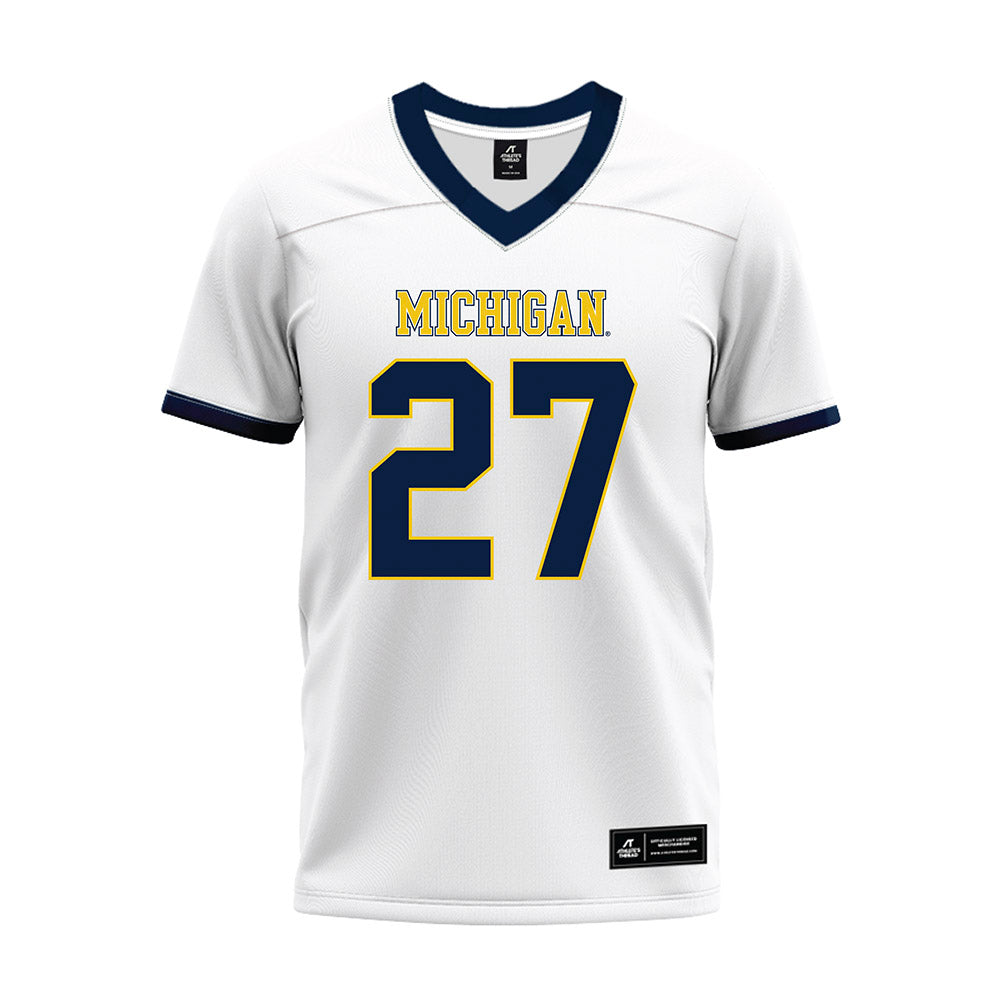 Athlete's Thread University of Michigan Football Tyler McLaurin White Sublimated Jersey