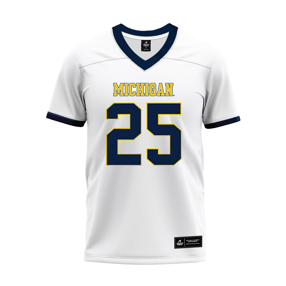 Athlete's Thread University of Michigan Football Micah Ka'apana White Sublimated Jersey